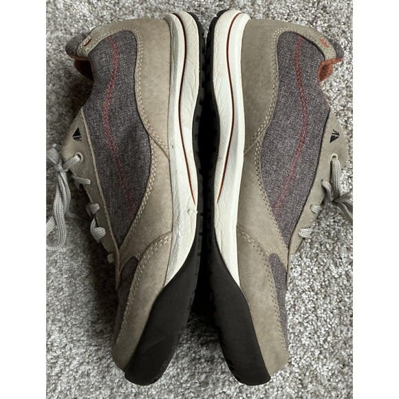 LL Bean Womens Hiking Shoes Sneakers Tan / Orange Sz. 8.5 - Picture 9 of 11
